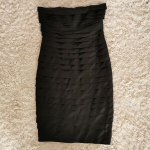 NWT Calvin Klein Satiny Tiered Strapless Dress - Sz 10